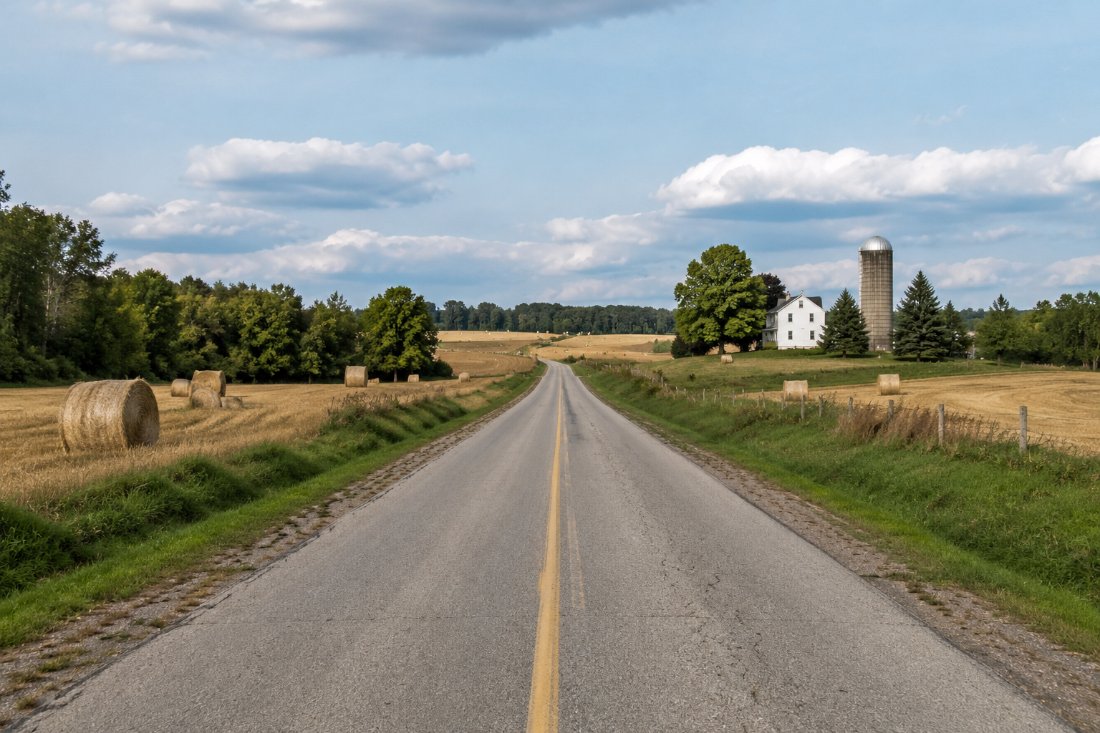 Country roads through the townships — Springwater Township