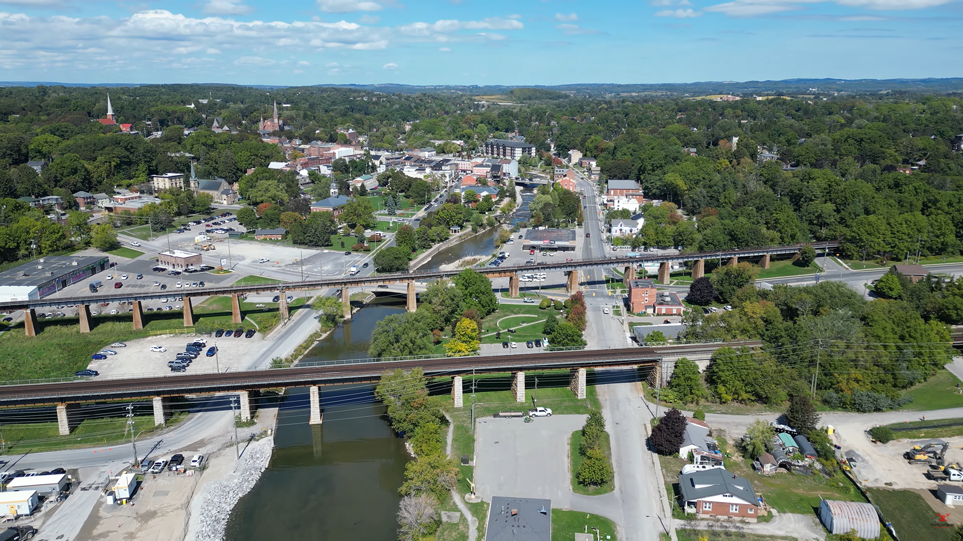 Port Hope from the air